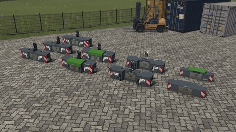 Übersicht über die Bressel und Lade Gewichte im Pack