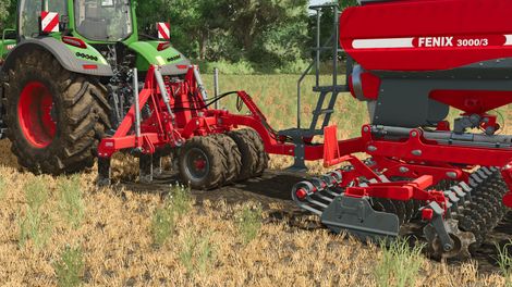 Evers HSD 6 Tiefenlockerer im Einsatz mit einer Sämaschine