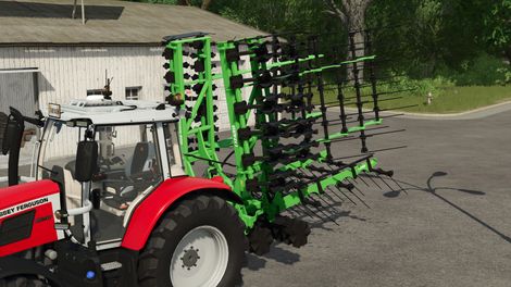 Lizard TurboHarrow 600 in Transportstellung